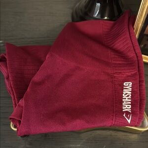 Gymshark Burgundy Workout Leggings